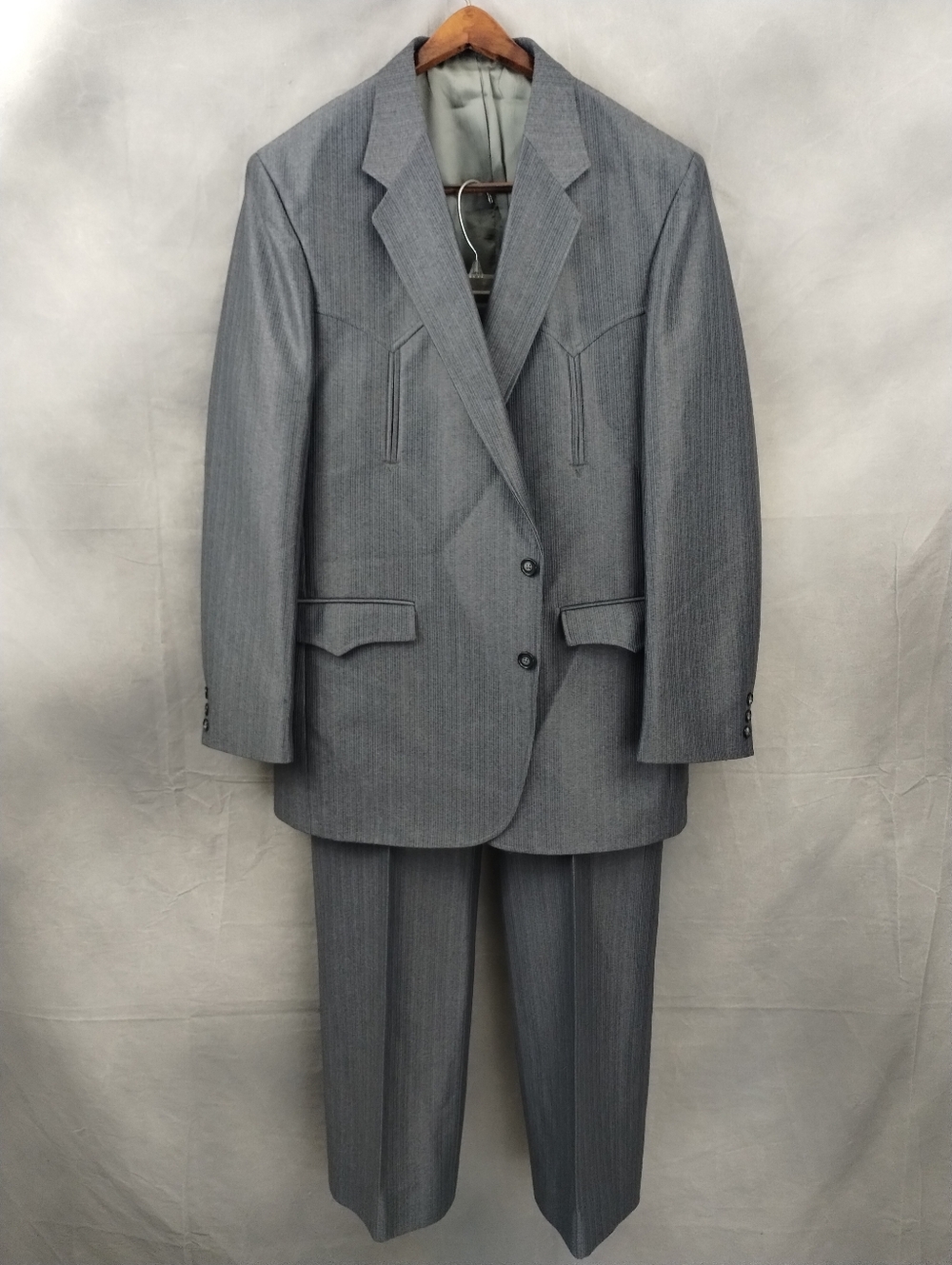 NEW Circle S Mens 2 Piece Suit Size 46L Blazer Sport Coat Jacket Pants